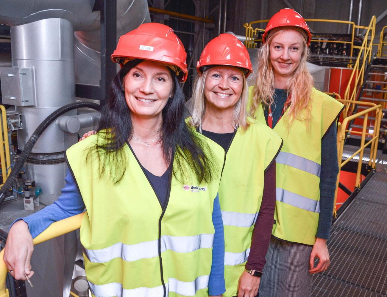 Våre hyggelige ansatte på fjernvarmeanlegget 