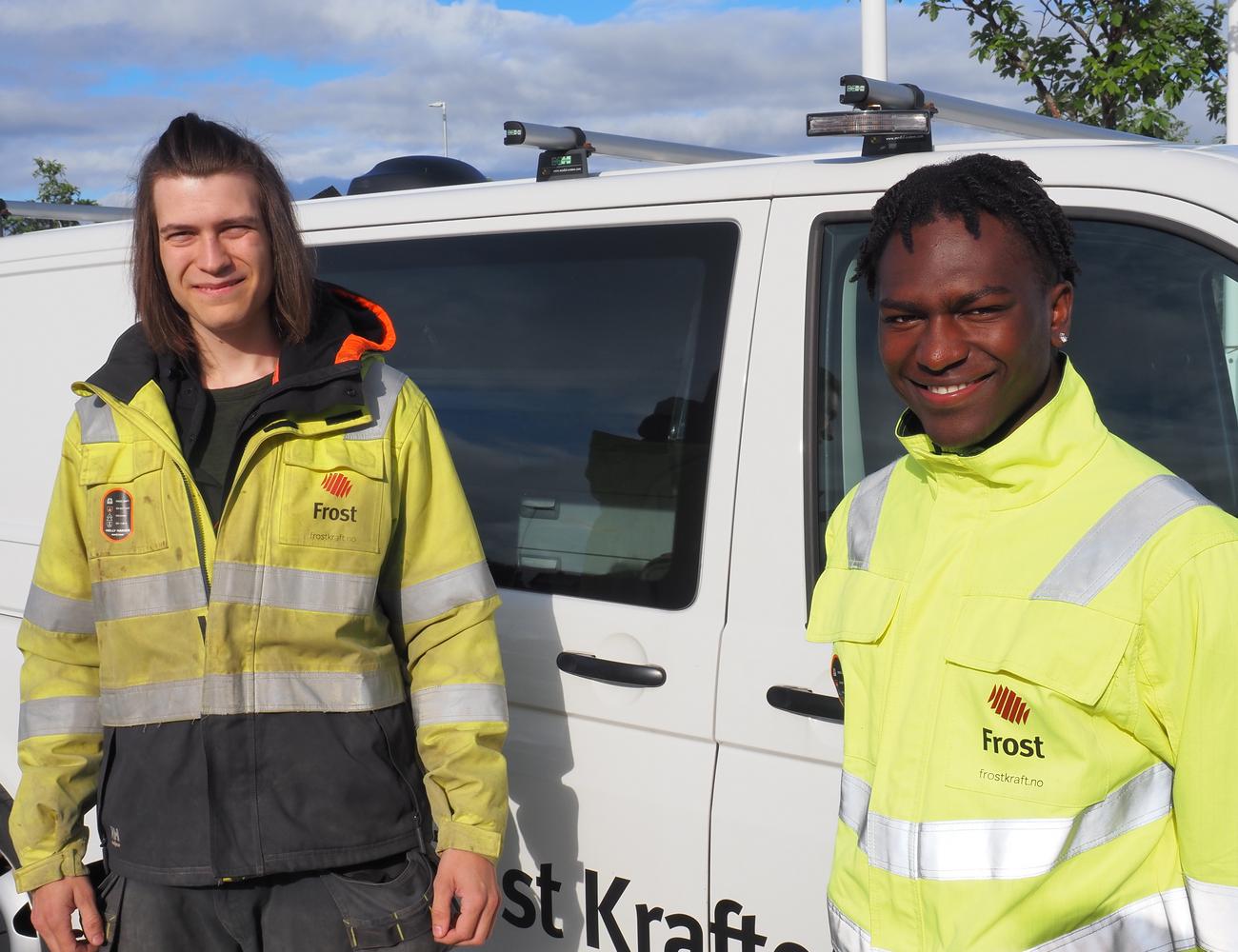 Lærlinger i Frost Kraftentreprenør