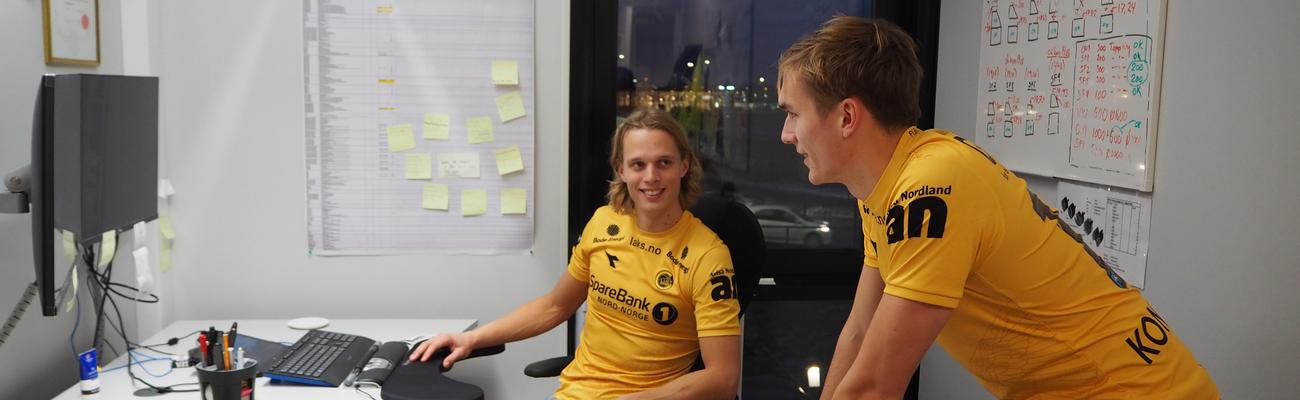 Glimt-spillerne er hyggelige karer som gjerne slår av en prat.