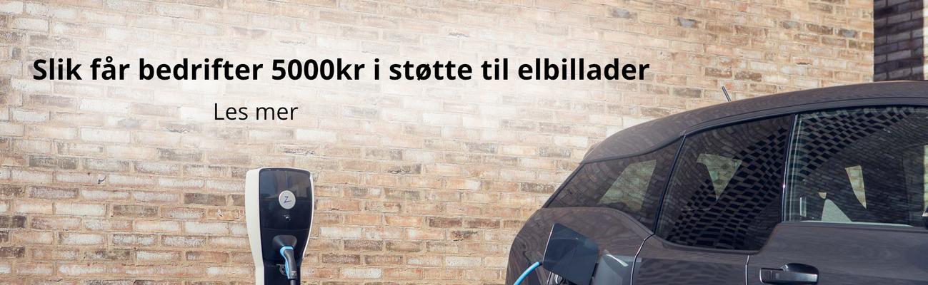 Bedrifter får 5000kr i støtte til elbillader fra Enova.
